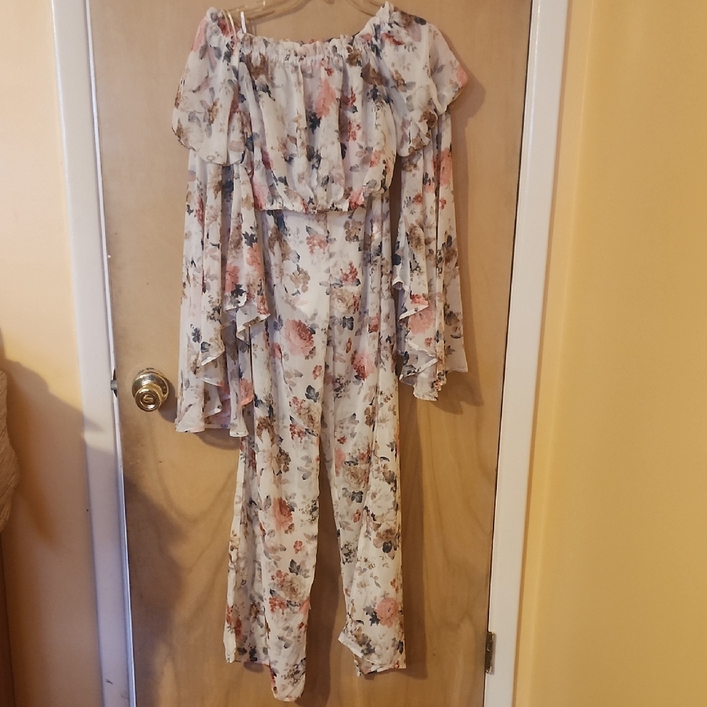 Floral Off-Shoulder Maxi Dress